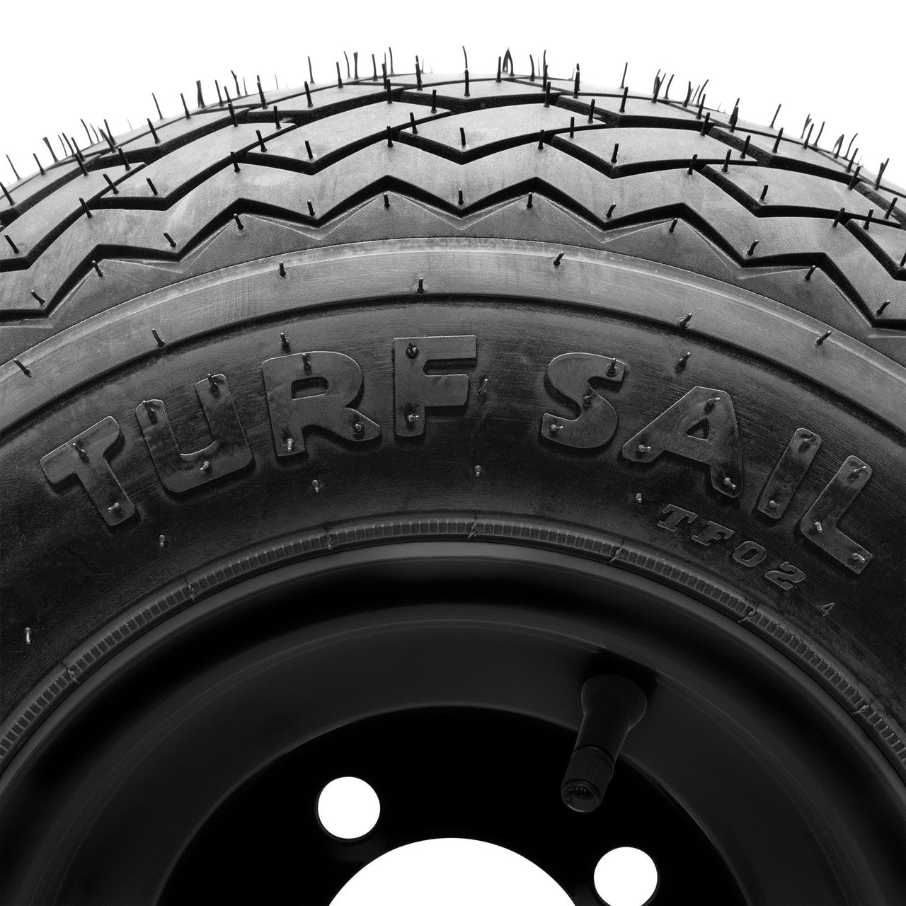 Arisun Turf Sail 18x8.5-8 Steel Wheel Matte Black Combo