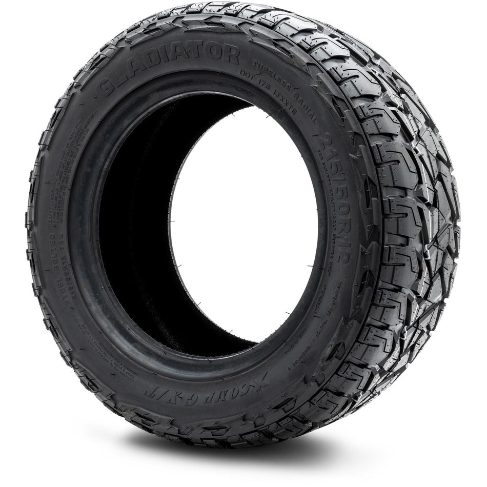 Xcomp® Gladiator 215x50-R12 Steel Belt Radial Golf Cart Tire