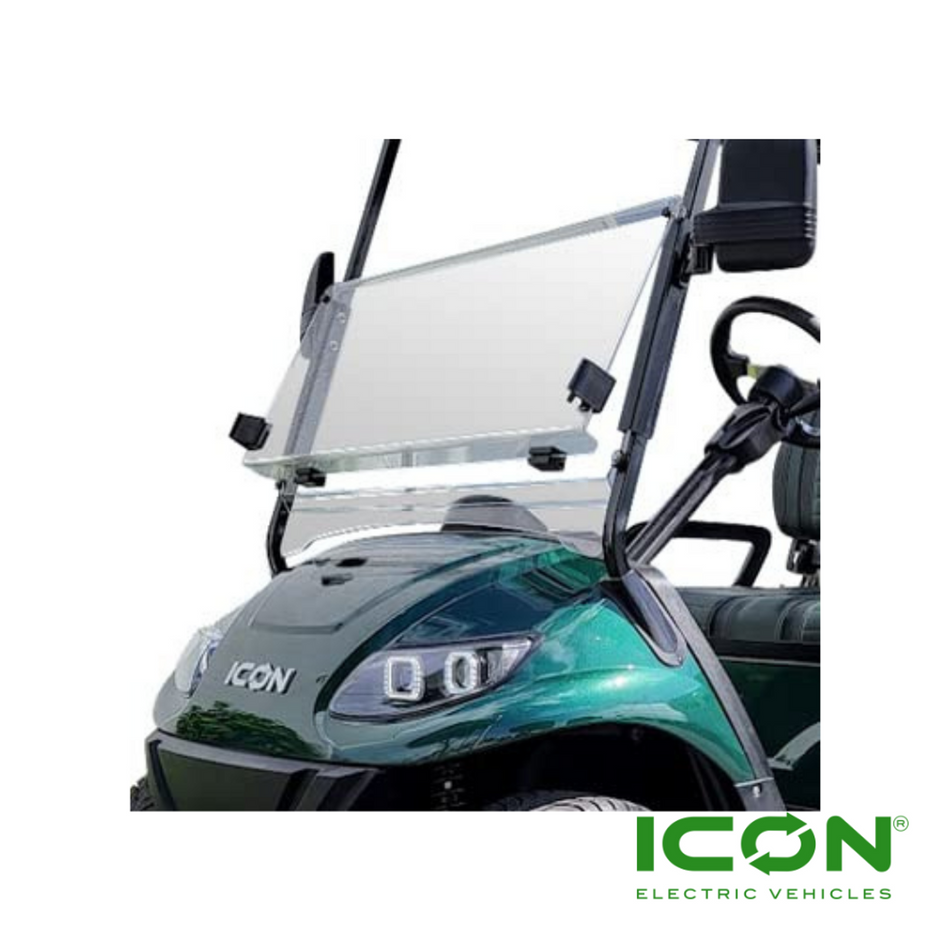 AS4 DOT Approved Clear Street Legal Windshield for ICON Golf Carts (Does NOT Fit ICON GAS Models)