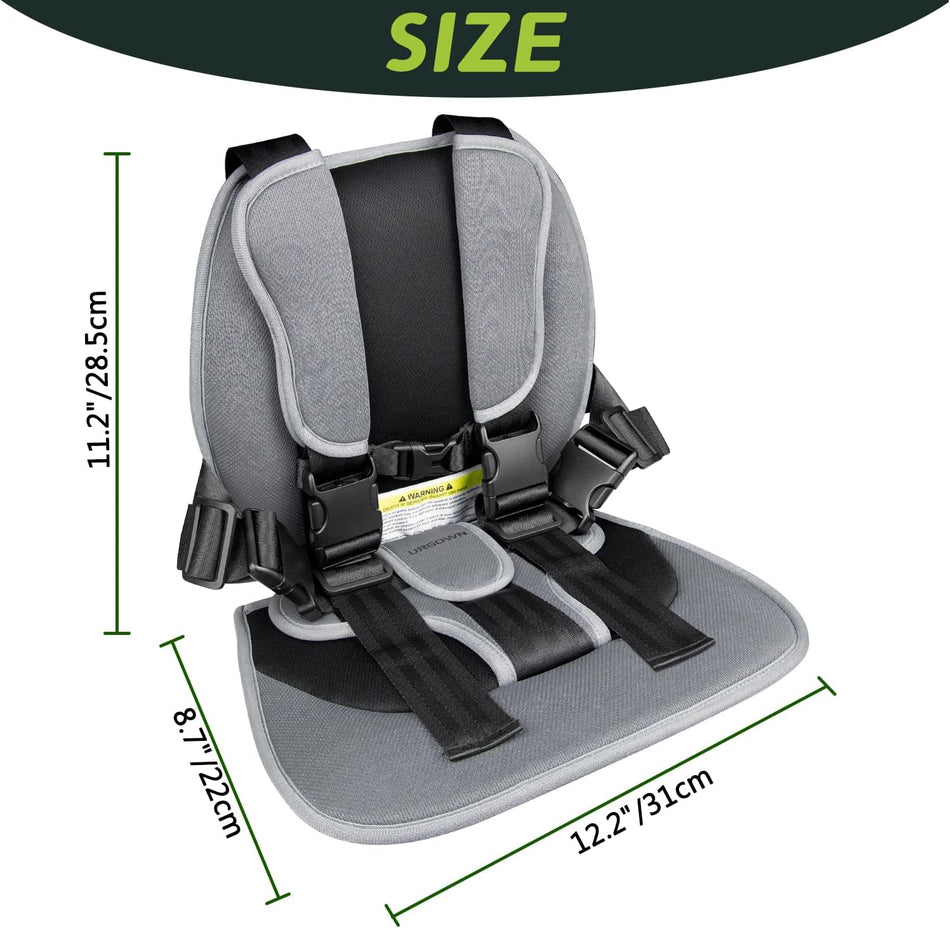 Golf Cart Child Positoner, 5-Point Design to Secure Children During Golf-Cart Rides, with Adjustable Straps