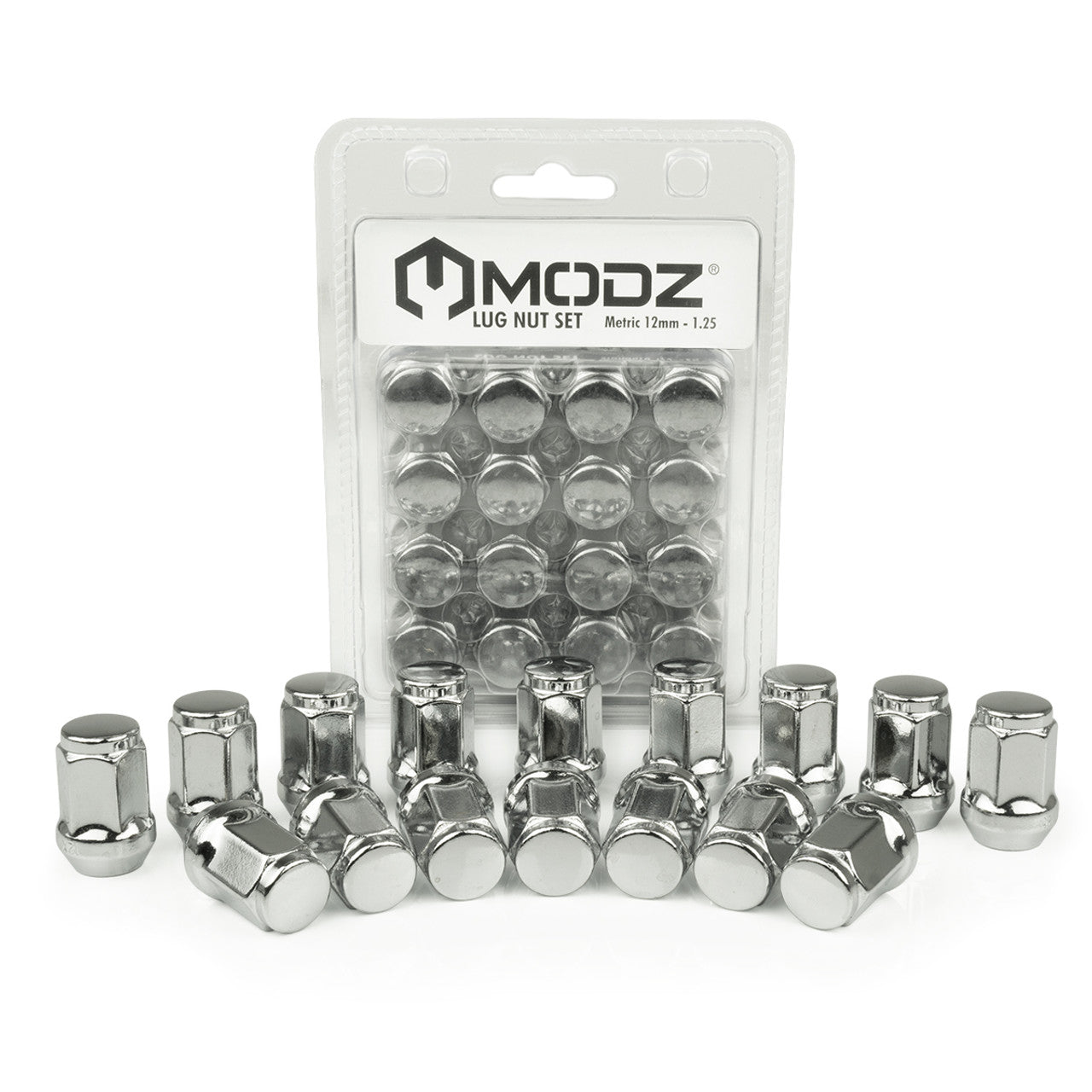 MODZ® Chrome Golf Cart Lug Nuts - Pack of 16