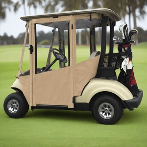 DoorWorks 2 Passenger Hinged Door Enclosure Cover for Golf Carts - Durable Canvas SDA Yamaha G29 (2007-2016) & Drive 2 (2017+)
