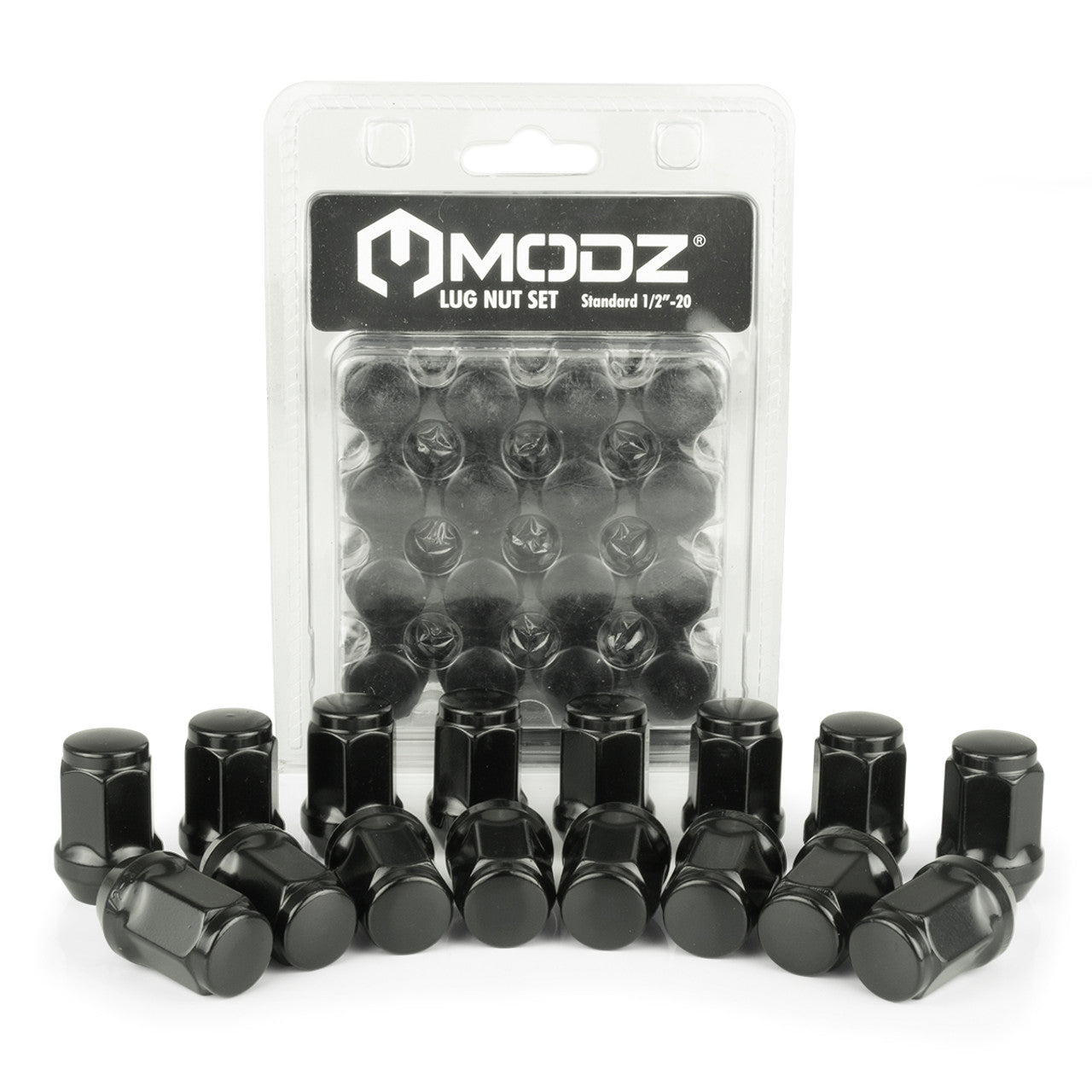 MODZ® Black Golf Cart Lug Nuts - Pack of 16