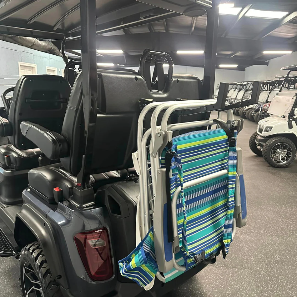Golf Cart Beach Chair Rack