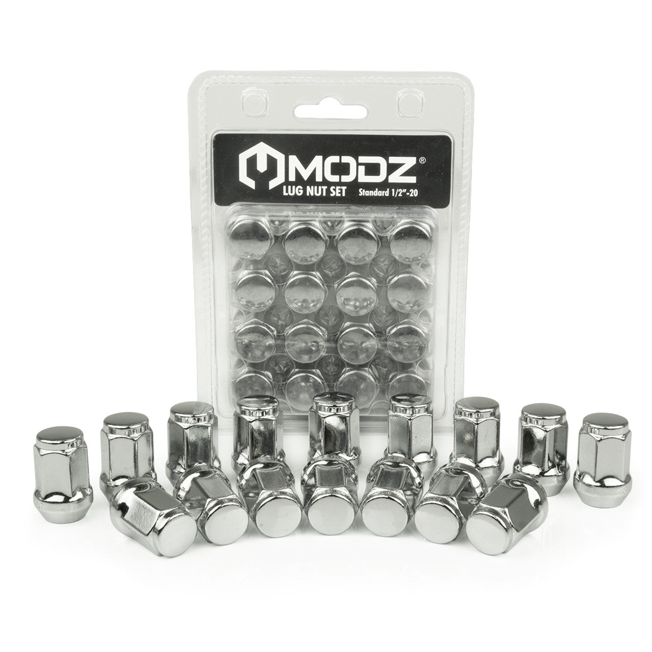 MODZ® Chrome Golf Cart Lug Nuts - Pack of 16