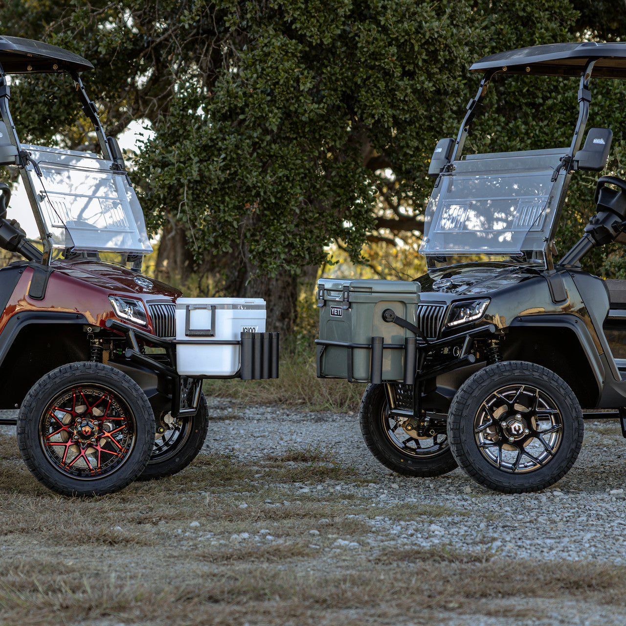 MODZ® Golf Cart Brush Guard Cooler Rack
